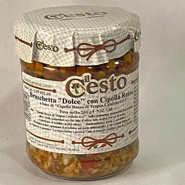 Bruschetta "Dolce" con Cipolla Rossa