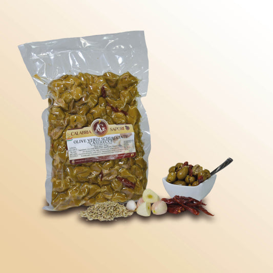 Olive Verdi Schiacciate Casarecce
