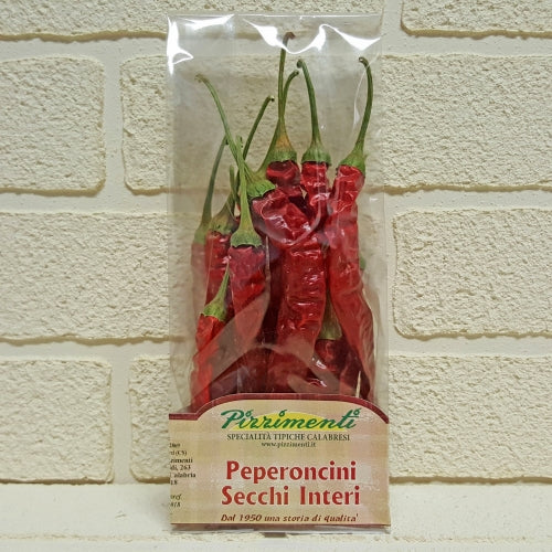 Getrocknete Chilis aus Kalabrien
