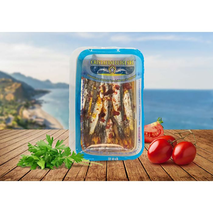 Anchois épicés en plateau