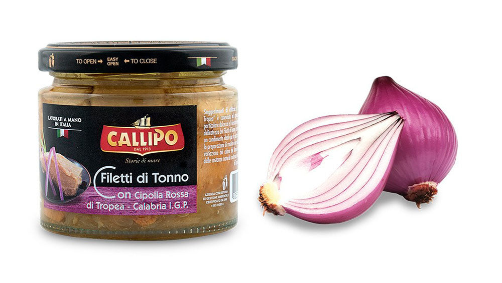 Filetti Di Tonno Con Cipolla Rossa di Tropea Calabria I.G.P