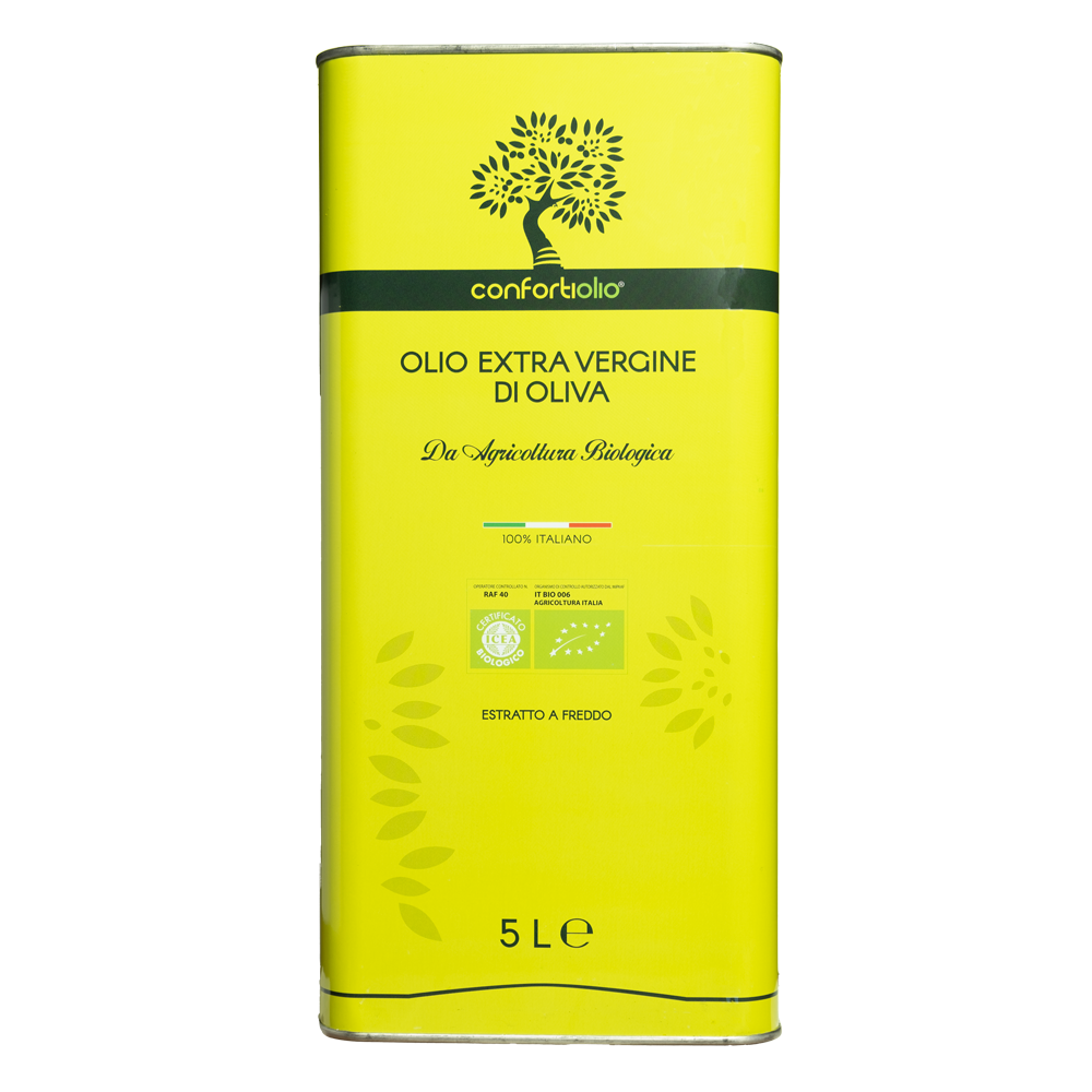 Réservoir d'huile d'olive extra vierge biologique