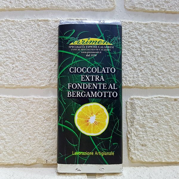 Extra dunkle Schokolade mit Bergamotte